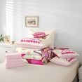 thumbnail image 6 of Feelyou Kawaii Pink Helmet Twin Bedding Sets 7pcs, Splash Baseball Bedding Comforter Set, 6 of 8