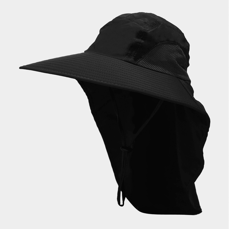 AVEKI Fishing Hat with Neck Flap, Sun Protection Hiking Hat for