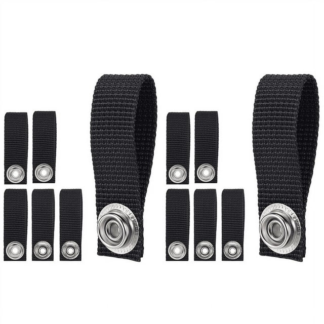 2X Sangle de Menton de Casque de Hockey Boucles de Casque Détachables avec 12 Sangles de Menton en Sangle Noire avec Fermetures à Pression Simples. Idéal pour Casques de Hockey, Ces Sangles Légères et Durables Assurent un placement Sécurisé du Casque pendant le Jeu. Utilisé Souvent comme Sangles de Secours pour l'Entraînement d'Équipes et les Activités Communautaires.