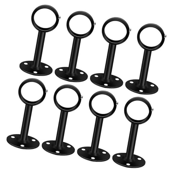 Heavy Duty Ceiling Curtain Rod Brackets 8Pcs - Multifunctional Support for Home Decor