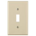 thumbnail image 2 of Leviton 80701-T Light Almond Nylon Single Gang Toggle Light Switch Wall Plate, 2 of 2