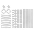 thumbnail image 1 of Abody 42pcs Reflective Stickers Safety Warning Strips Waterproof Night Visibility Stickers for MTB Scooter Helmet Car Motorcycle Strollers Wheelchairs, 1 of 7