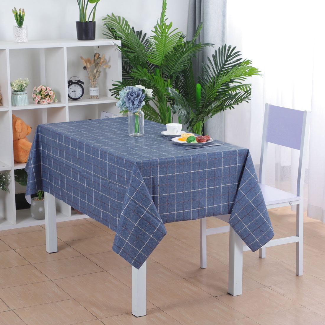 Tablecloth PVC Vinyl Rectangle Table Cover Oil Water Resistant 54" x 71