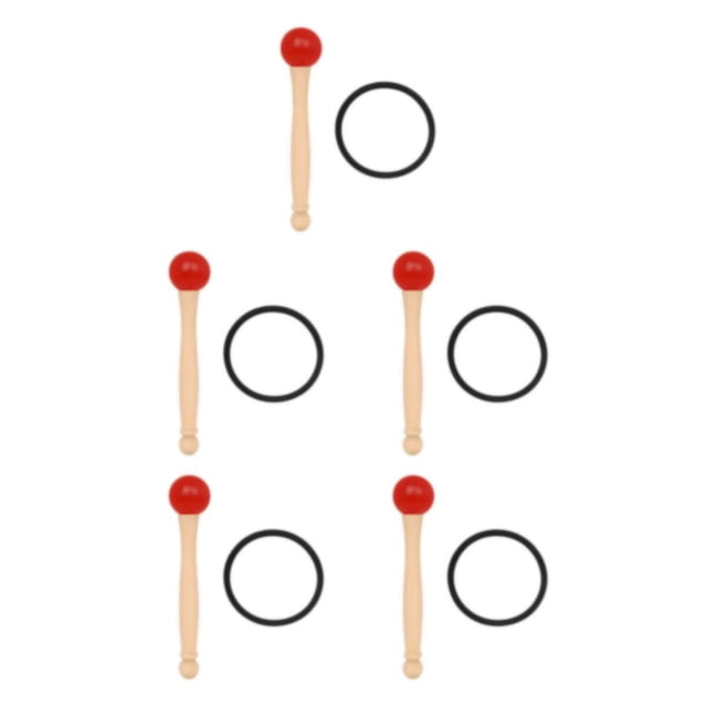 Advancent Cuenco de cristal sólido, palo para golpear con anillo de goma, cuencos de música Musical de percusión, mazo, palos para golpear, Type2 NO2
