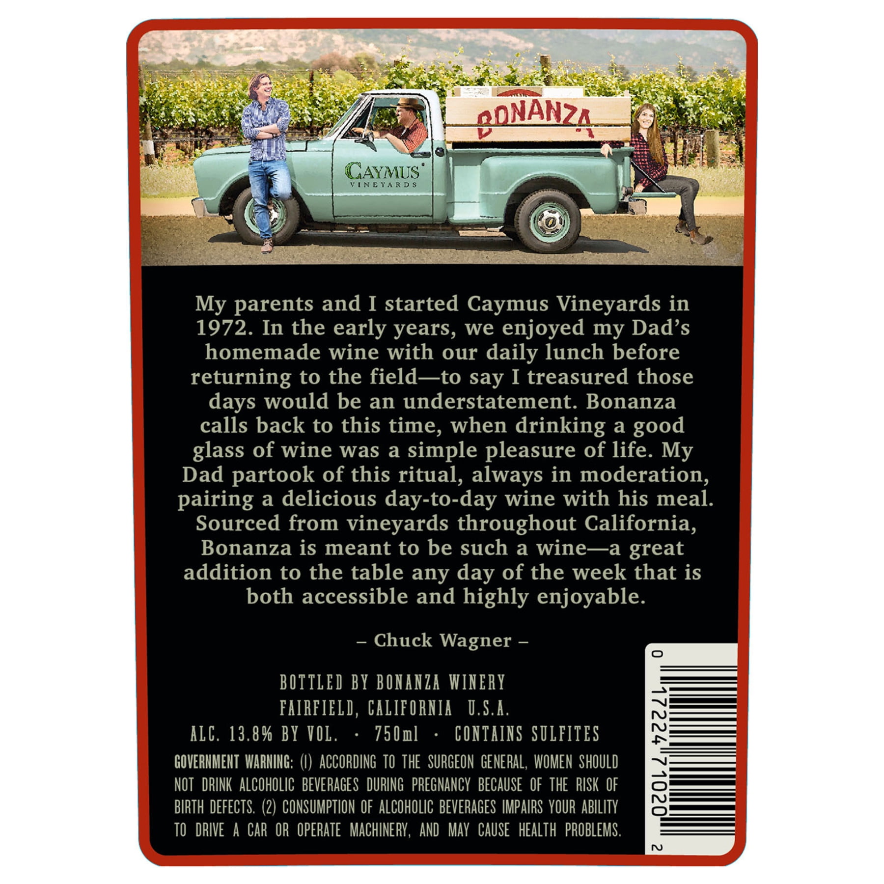 Bonanza Cabernet Sauvignon Wine 750ml