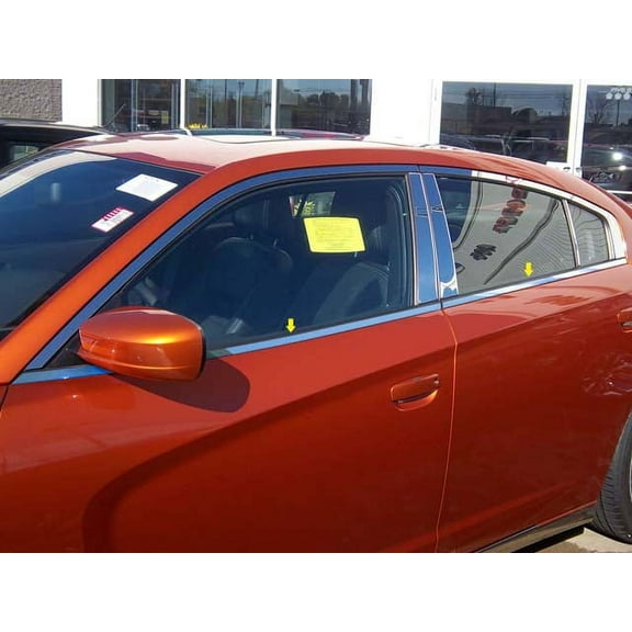 Stainless Steel Window Sill Trim 4Pc Fits 2011-2020 Dodge Charger WS51910 QAA
