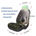 thumbnail image 3 of Naloa Daisy Koala Car Seat Covers Universal Front Seat Coves for Car Accessories ,Padded Car Covers for Automotive, SUV, Truck, and Van, 3 of 5