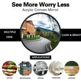 thumbnail image 4 of 12" Acrylic Convex Mirror – Adjustable Wide Angle View Traffic Mirror for Enhanced Security Coverage in Rooms, Offices, Warehouses, Parking Lots, and Addressing Corner Blind Spot Areas, 4 of 7