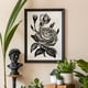 thumbnail image 4 of Naiovety 3 uds pintura impresa rosa sin marco flor boceto pared negro blanco póster regalo colgante para el hogar dormitorio sala de estar Decoración del hogar Naiovety HA010918-00, 4 of 6