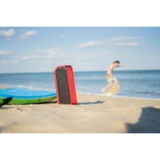 Altec Lansing HydraShock Everythingproof Portable Wireless Bluetooth Speaker, Red, 20 Hrs Playtime, IP67 Waterproof, LED Lights