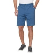 IZOD Mens Saltwater Flat Front Stretch Chino Shorts (Federal Blue, 38)