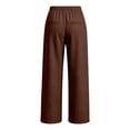 thumbnail image 7 of ZHOGXU Casual Wide Leg Drawstring Pants Womens With Elastic Waist Loose Straight Trousers Solid Color Sport Sweatpants Classic Style, 7 of 7