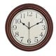 thumbnail image 2 of Relojes colgantes antiguos, silenciosos, grandes números arábigos, sin tictac, redondos de 12 pulgadas para pared. Café Aureato, 2 of 8
