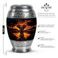 thumbnail image 2 of Yatskia Elephant At Dusk Adult Urns For Human Ashes Women & Men, Funeral Urns For Adult Ashes Women, (Monar 10 Inch and 3 Inch), 2 of 8