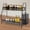 Black(2 tier), variant on GARGENTOL Countertop Organizer, White Double Metal Shelf for Kitchen Spice Rack, Make Up Rack, Bathroom Counter Organizer, Sink Organizer