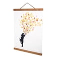 thumbnail image 5 of Scroll Art Design, 30cm Display Size Handcrafted Teak Wood Photo Frame for Custom Prints, 5 of 8