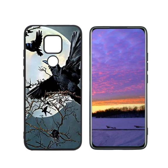 Compatible with Moto G Play 2021 Phone Case, Raven-604 Case Silicone Protective for Teen Girl Boy Case for Moto G Play 2021