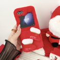 thumbnail image 6 of Nalacover Christmas Case for Samsung Galaxy Z Flip5, Cute Cartoon Merry Christmas Tree Soft Plush Fluffy Warm Phone Case for Samsung Galaxy Z Flip5, Shockproof Non-Slip Lens Protection Cover - Red, 6 of 6