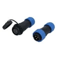 thumbnail image 1 of Enchufe De Aviación, 380V IP68 Metal Macho Hembra Conector Industrial Eléctrico Para Equipo De Iluminación LED Para Alimentación De Luz Para Cable, 1 of 8