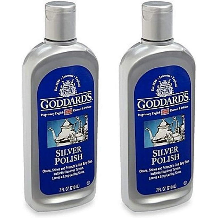 Goddard's Silver Polisher, Cleansing Foam with Sponge Applicator, Tarnish  Remover, 170g/6 oz, Pack of 2