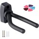 thumbnail image 1 of (1 unidad) soporte de pared para guitarra, gancho para guitarra con 5 púas, soporte de pared para ukelele, guitarra eléctrica, clásica, bajo, gancho, negro, 1 of 5