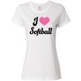 thumbnail image 3 of Inktastic I Love Softball Girls Sports Women's T-Shirt, 3 of 5