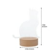thumbnail image 2 of Lampe de Table en Forme d'Animal de Chat 3D Lampe de Chevet LED Veilleuse de Bureau Décorative, 2 of 9