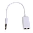 thumbnail image 2 of Adaptador de cable de audio perfke de 2x3,5 mm divisor Estéreo Macho a Hembra de 2 Puertos 2 piezas, 2 of 9