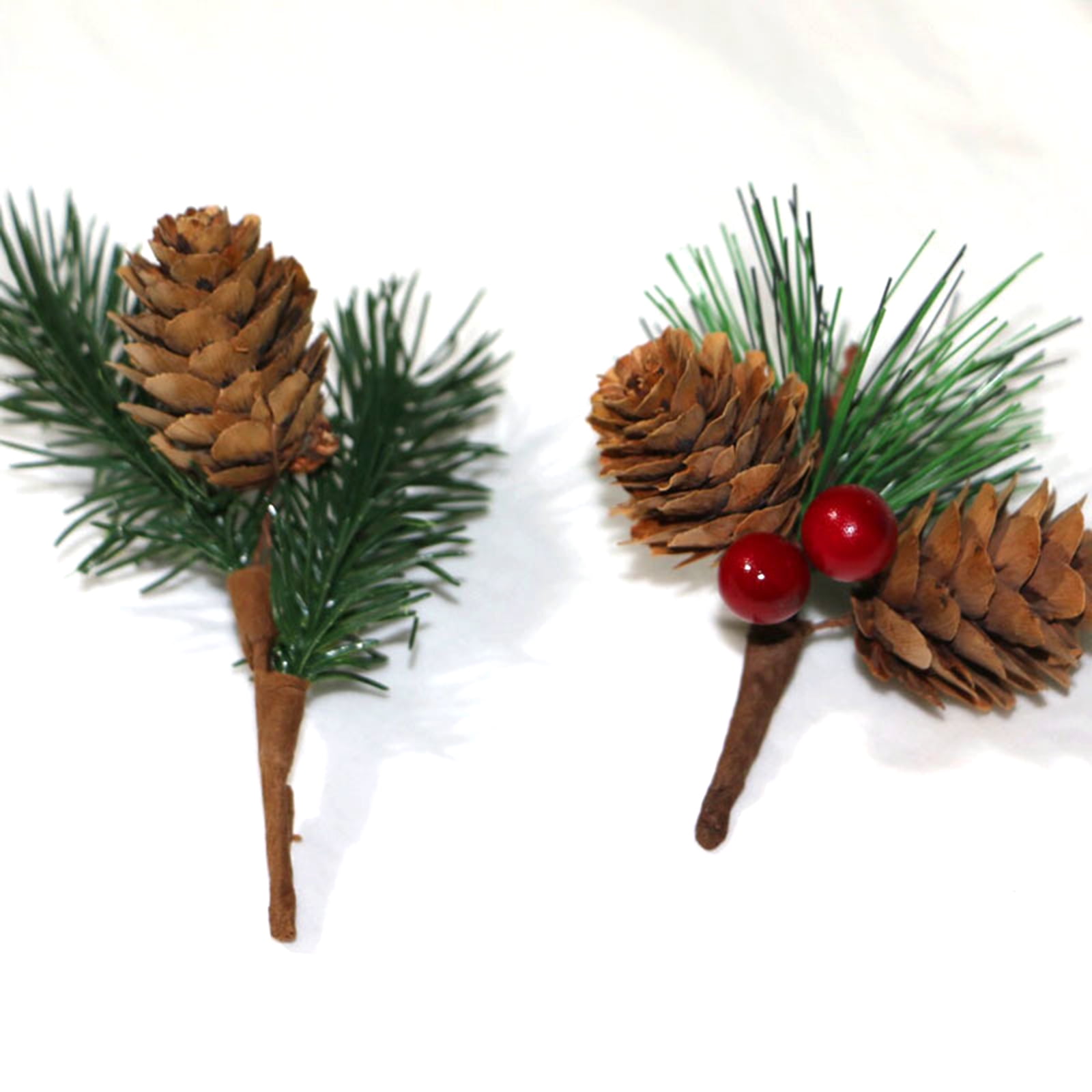  cnomg 108pcs Artificial Pine Cones Pine Branch Set