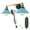 Blue, variant on Kiven Plug in Wall Lamp Industrial Style Wall Sconce with Iron Lampshade, 5.9ft Plug-in Cord, Dimmable, Single Light with 2 Lamp Heads, E26 Sokcet