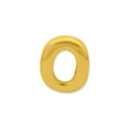 thumbnail image 2 of 925 Sterling Silver Gold-plated Reflections Letter O Bead; for Adults and Teens; for Women and Men, 2 of 3