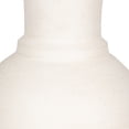 thumbnail image 3 of Elegant Vase for Living Room Decor - Modern Terracotta Flower Vase for Home Display - Sculptural Accent for Room, Bedroom, House, Office and Table with Curved Silhouette - 16", Ivory & Tan, 3 of 11