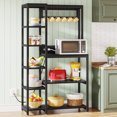 thumbnail image 6 of Tribesigns Baker’s Rack with Power Outlets, 8-Tier Microwave Stand with Storage Shelves, 6 of 12