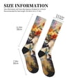 thumbnail image 2 of Picia Oil Painting Flower Cow Printed Sports Compression Socks - 15-20mmHg Graduated Compression, High-Performance Soft and Breathable Socks for Men and Women, 2 of 5