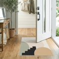 thumbnail image 2 of ODIKA 2'x3' Washable Throw Rug Non-Slip, Low Profile, Flatwoven, Easy Care Neutral Geometric Abstract Design Modern Shapes with Minimalist Aesthetic for Hallway, Study Room, 2 of 7