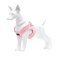 thumbnail image 2 of Pull Dog Harness And Leash Deerskin Velvet Set Adjustable Breathable Soft Padded Dog Vest Harness Pink M, 2 of 8