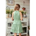 thumbnail image 4 of Arshiner Girls Dress Kids Halter Sleeveless Elegant Flowy Summer Casual A-Line Dress, 4 of 7