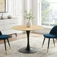 thumbnail image 2 of Dining Table, Round, Wood, Black Brown Natural, Modern Contemporary Urban Design, Kitchen Room Cafe Bistro Restaurant Hospitality, 2 of 6