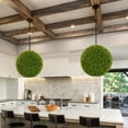 thumbnail image 4 of Costway 2 PCS 20" Faux Boxwood Balls with Sun-Protective PE Material Mimic Fluffy Leaves, 4 of 10