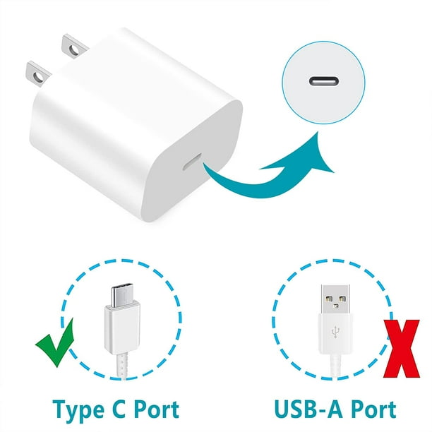 LUOSIKE Chargeur USB C 30W et Câble iPhone 2m, Adaptateur Secteur