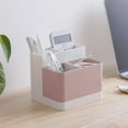 thumbnail image 4 of LZLINGMEI 1PC Desktop Storage Organizer,Pencil Card Holder Box Container for Office Supplies(Pink), 4 of 7