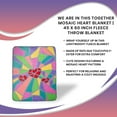 thumbnail image 7 of 2020 Sidewalk Chalk Inspired Mosaic Heart Throw Blanket | 45 x 60 Inches, 7 of 7