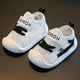 thumbnail image 4 of Puntoco Nuevos Zapatos De Suela Blanda Para Niños Medianos Y Grandes, Zapatos Para Bebés Y Niños Pequeños, Zapatos De Malla Con Velcro, Zapatillas De Deporte Para Niñas, Negro 21, 4 of 4