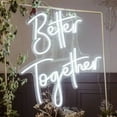 thumbnail image 3 of Charming Better Together Decorative Signs, Handmade Neon Light Brightness Adjustable For Wedding Celebration, Perfect Indoor Use Decoration (42 x 31 cm), 3 of 5