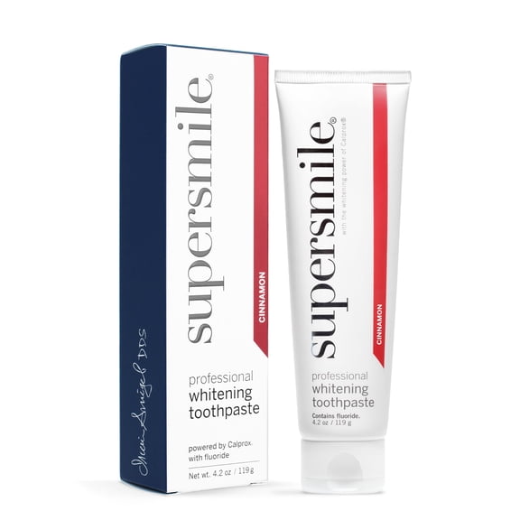 Supersmile Professional Whitening Toothpaste, Cinnamon, Enamel Safe, 4.2 oz