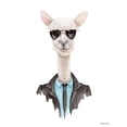 thumbnail image 2 of Nieman, Rachel 20x24 Black Ornate Wood Framed with Double Matting Museum Art Print Titled - Alpaca in Aviators, 2 of 4
