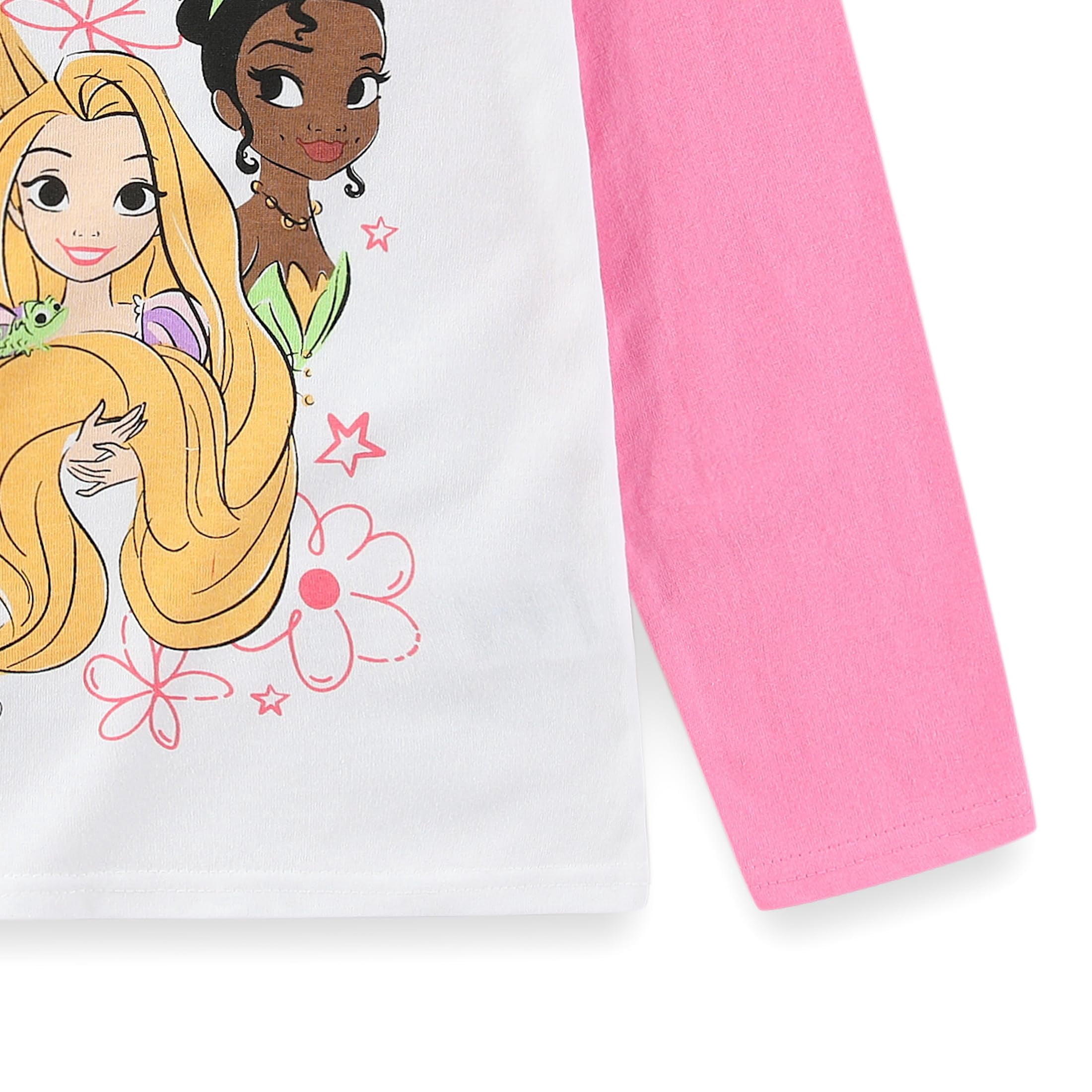 Disney Princess Long Sleeve Shirt and French Terry Pants Set (Girls), 2 Piece Set, Sizes 2T-6X