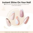 thumbnail image 2 of modelones Gel Nail Polish Set, 6 Colors Neutral Nude Gel Polish Skin Tone Cashmere Pink Glitter Nail Polish Bubble Bath Collection Starter Kit Soak Off All Season Manicure DIY Salon Gift, 2 of 8