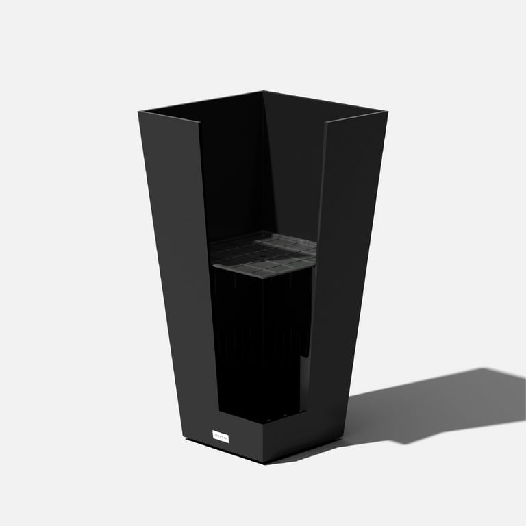 Veradek V-Resin Taper Tall Planter - Black - 30 in. Veradek V-Resin Taper Tall Planter - Black - 30 in.