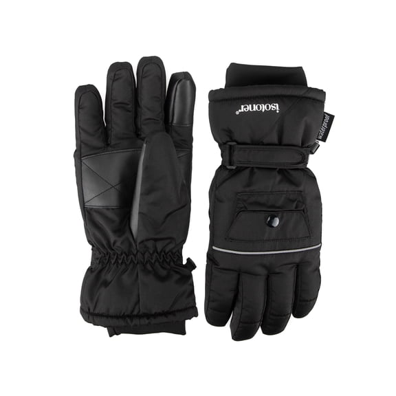 Isotoner Women's Insulated Waterproof Ski Glove with Stash Pocket